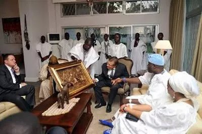 Ooni Of Ife Hosts American Delegates At His Palace In Osun State.