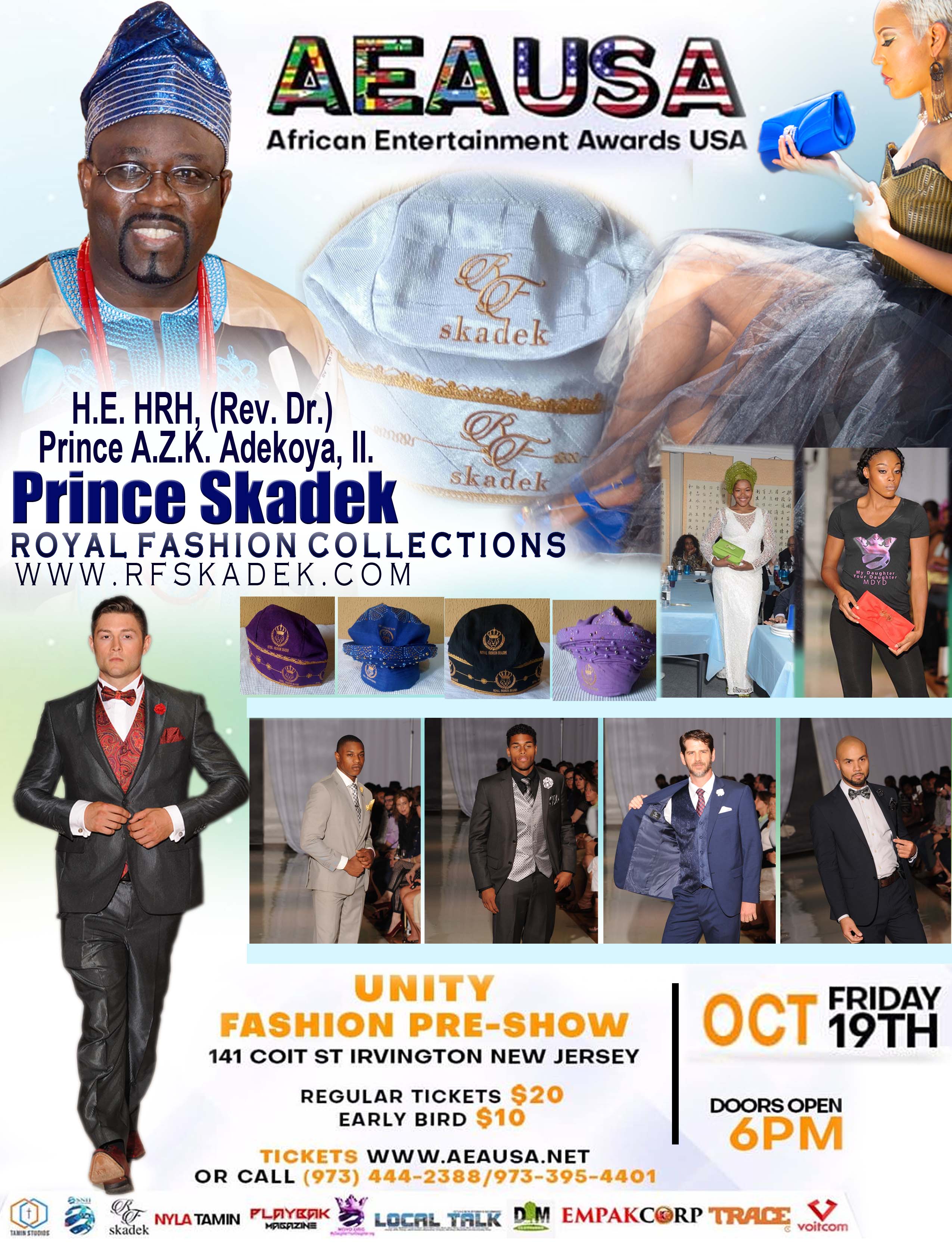FASHION SKADEK RoyalFashion Skadek (www.rfskadek.com) PROMISED TO FEATURE AND RIP & STUMP THE RUNWAY WITH HIS CUSTOM ELITE CORPORATE WESTERN SUIT AND THE AFRICAN ROYAL TRADITIONAL STEP-OUT OUTFIT FROM HEAD TO TOE ON THE RUNWAY IN SUPPORT OF THE UNITY FASHION PRE-SHOW 