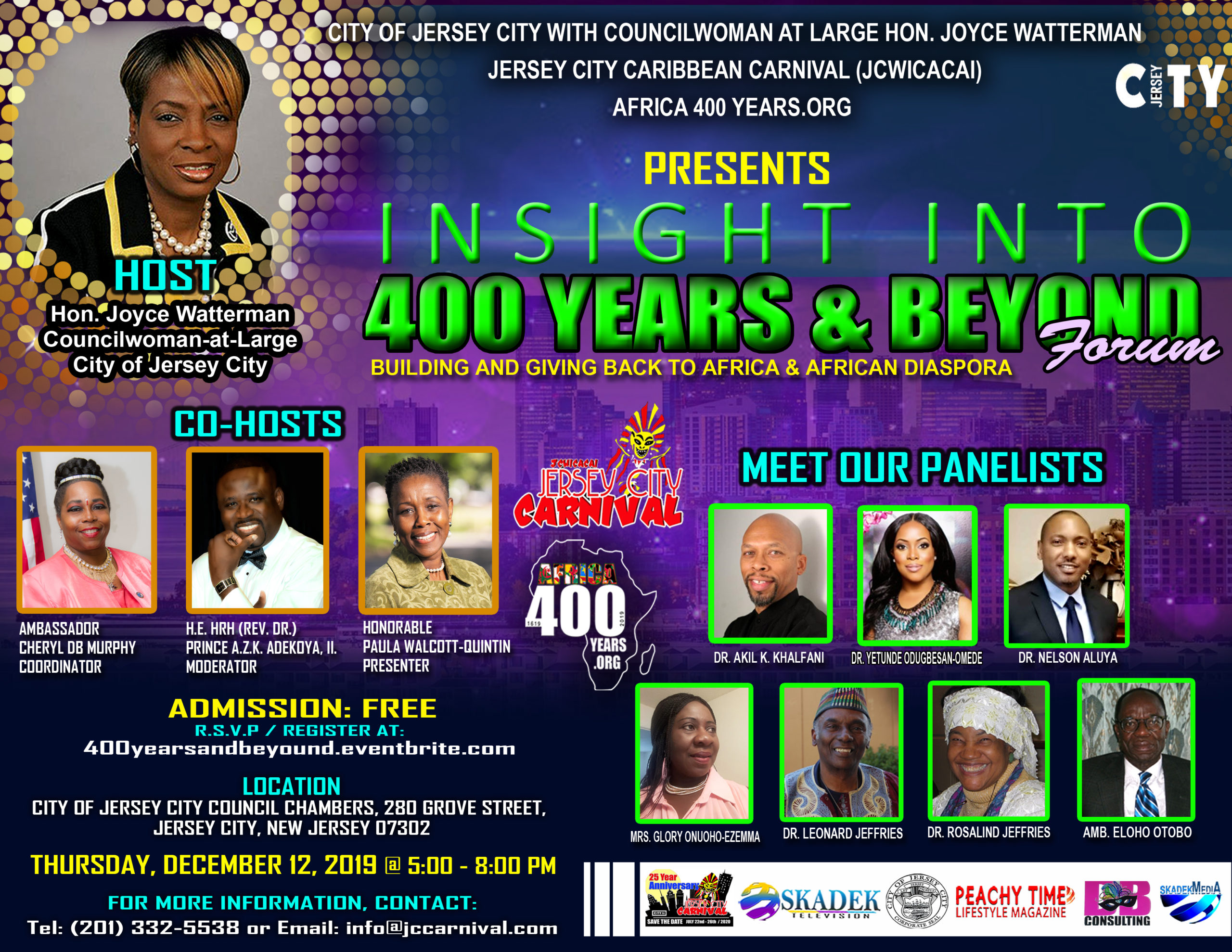 Insight Into 400 Years & Beyond Seminar - HOST, CO-HOSTS & PANELISTS